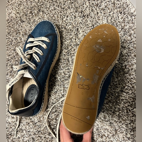 Denim shoes from Coach worn twice - Picture 4 of 4